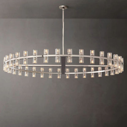Arcachon Gear Crystal Round Chandelier 60"