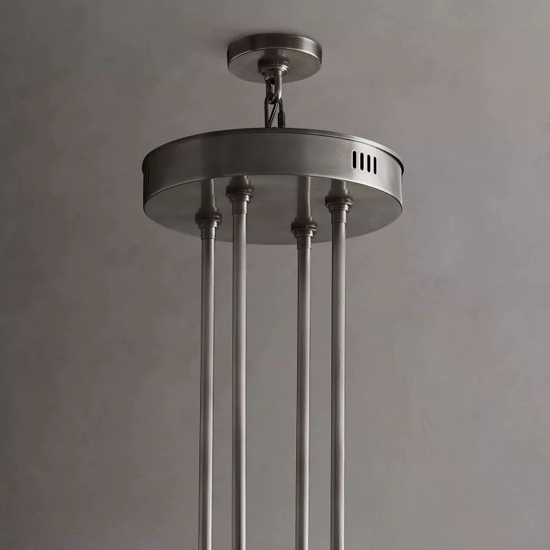 Arcachon Hexagon Crystal Two-Tier Round Chandelier 60"