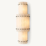 San Marco Vintage Alabaster Round Wall Sconce