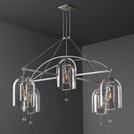 Fulcrum Blown Glass Round Chandelier 61"