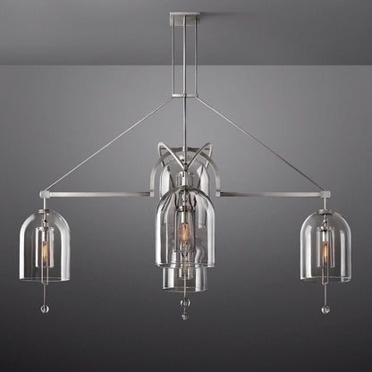 Fulcrum Blown Glass Round Chandelier 85"
