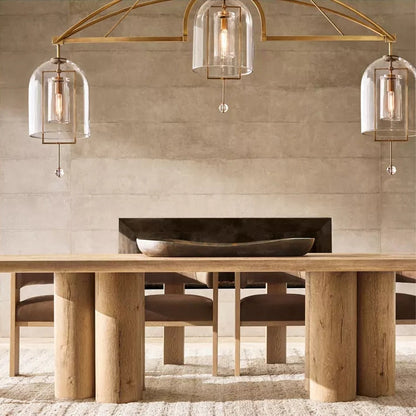 Fulcrum Blown Glass Linear Chandelier 73"