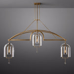 Fulcrum Blown Glass Linear Chandelier 85"