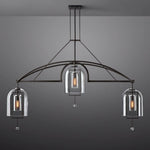 Fulcrum Blown Glass Linear Chandelier 85"