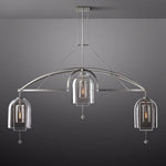 Fulcrum Blown Glass Linear Chandelier 85"