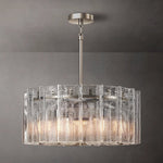 Lattice Module Glass Round Chandelier 37"