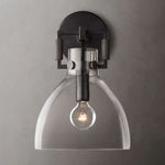 Machinist Glass Cloche Wall Sconce