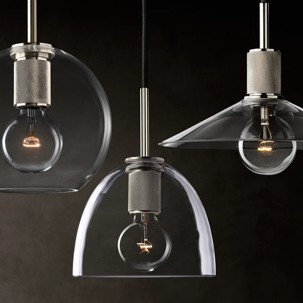 Utilitaire Globe Shade Pendant Light