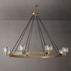 Demaret Sculpted Crystal Round Chandelier 60"