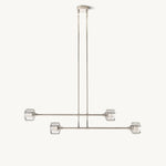 Demaret Sculpted Crystal Mobile Linear Chandelier 54"