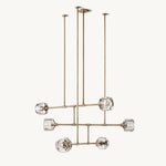Demaret Sculpted Crystal Mobile Round Chandelier 48"