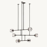 Demaret Sculpted Crystal Mobile Round Chandelier 48"