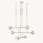 Demaret Sculpted Crystal Mobile Round Chandelier 48"