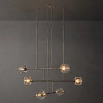 Demaret Sculpted Crystal Mobile Round Chandelier 48"