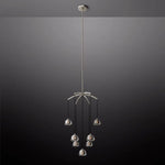 Hemisphere Delicate Crystal Round Chandelier 36"