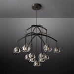 Hemisphere Delicate Crystal Round Chandelier 48"