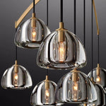 Hemisphere Delicate Crystal Round Chandelier 48"