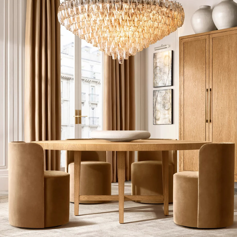 Chiara Murano Glass Tiered Round Chandelier 62"