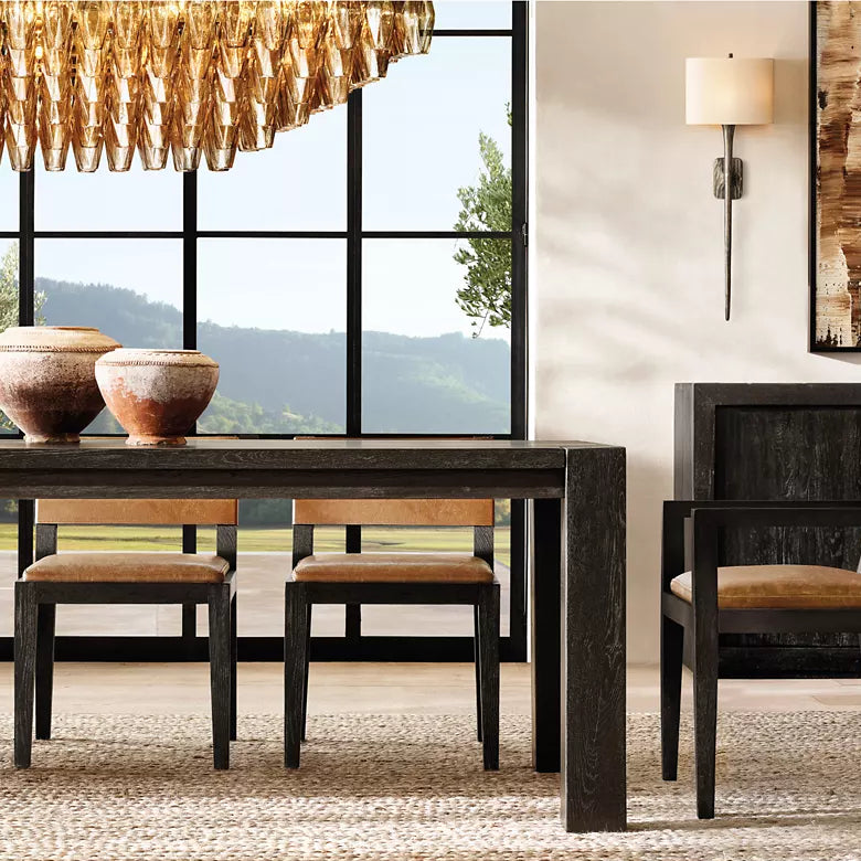 Chiara Murano Glass Tiered Rectangular Chandelier 74"