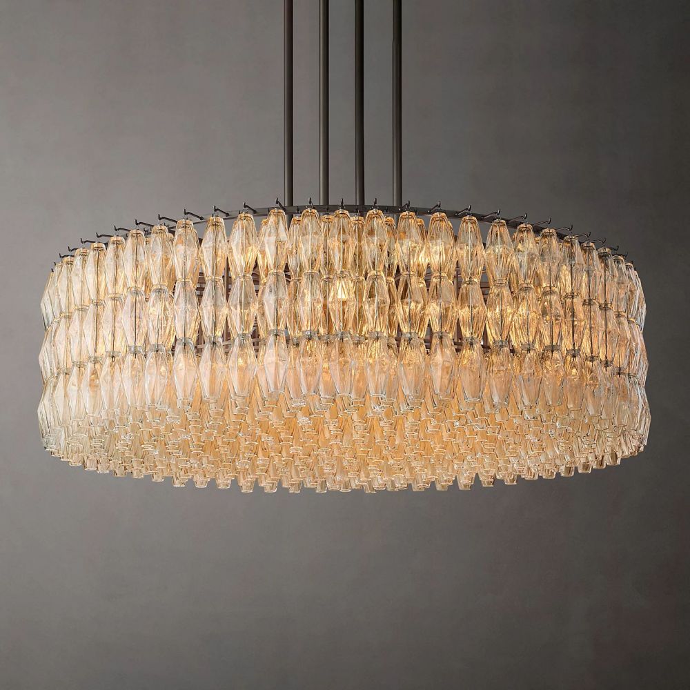 Chiara Murano Glass Round Chandelier 62"