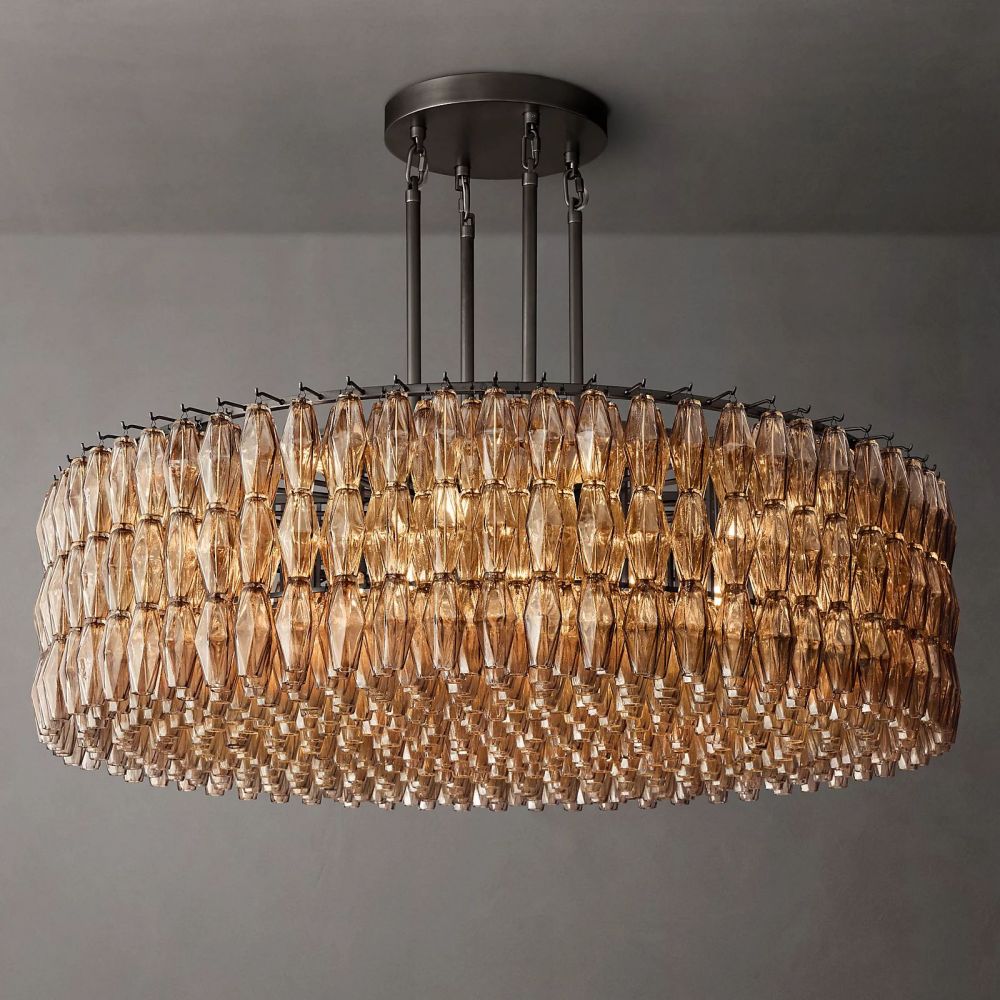 Chiara Murano Glass Round Chandelier 62"