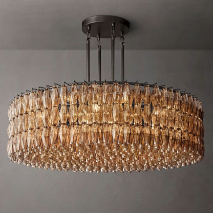 Chiara Murano Glass Round Chandelier 62"