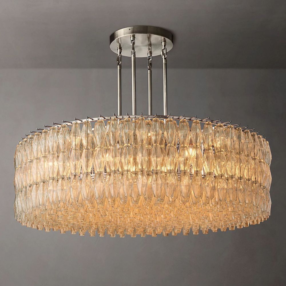 Chiara Murano Glass Round Chandelier 62"