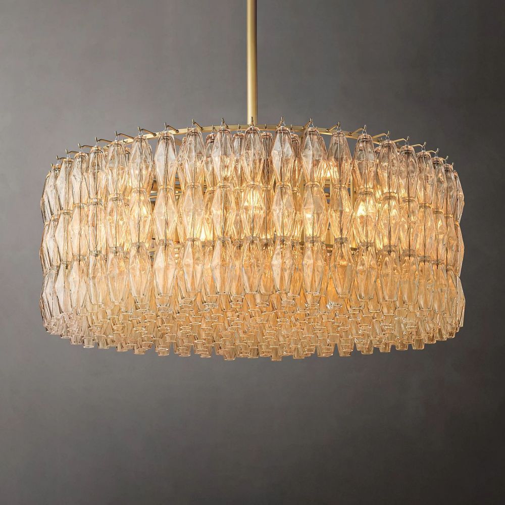 Chiara Murano Glass Round Chandelier 47"