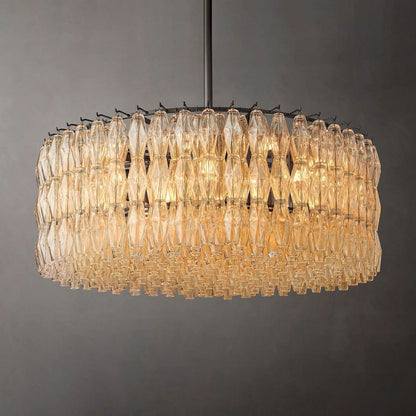 Chiara Murano Glass Round Chandelier 47"