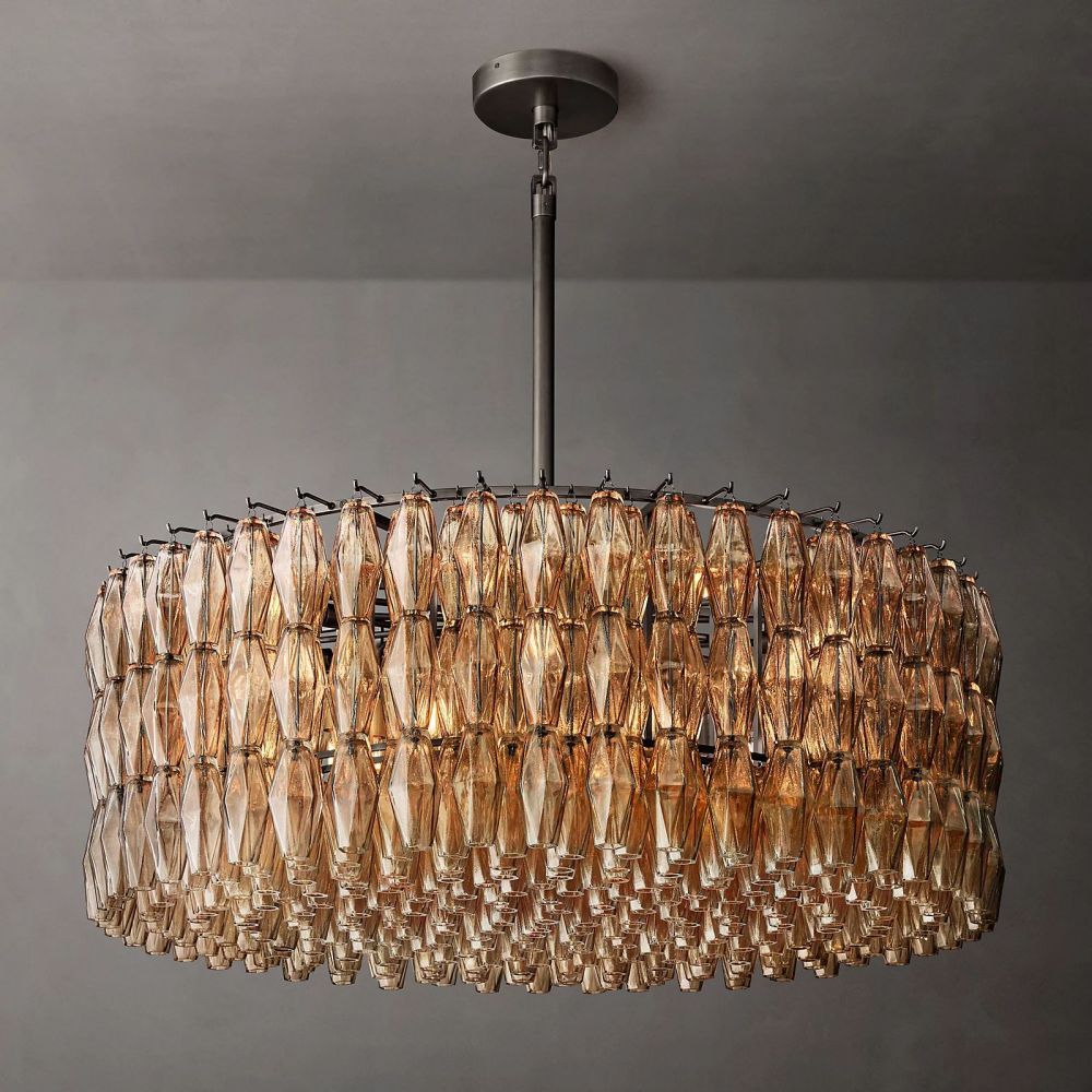 Chiara Murano Glass Round Chandelier 47"