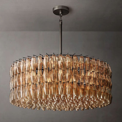 Chiara Murano Glass Round Chandelier 47"