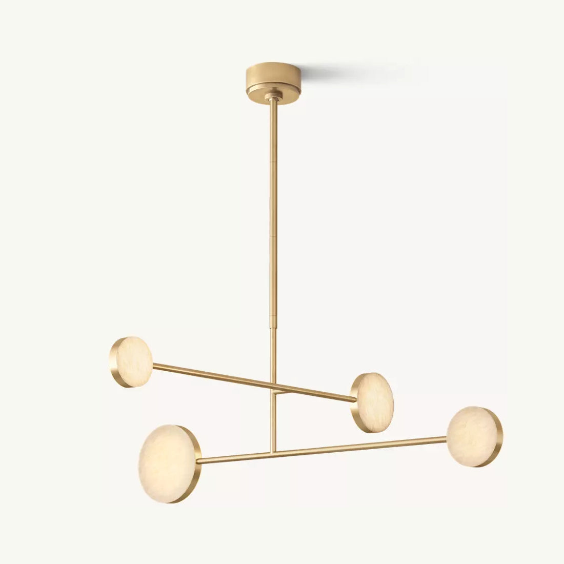 Alexander Floating Alabaster Mobile Chandelier 36"