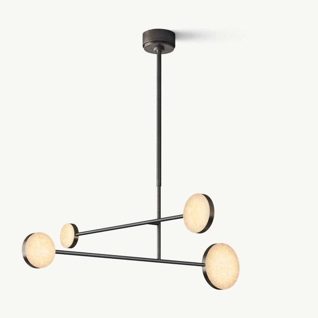 Alexander Floating Alabaster Mobile Chandelier 36"