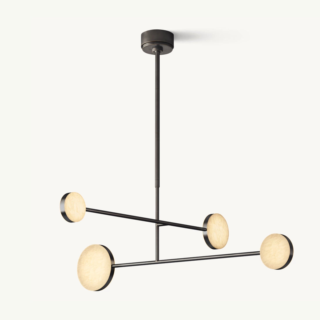 Alexander Floating Alabaster Mobile Chandelier 36"