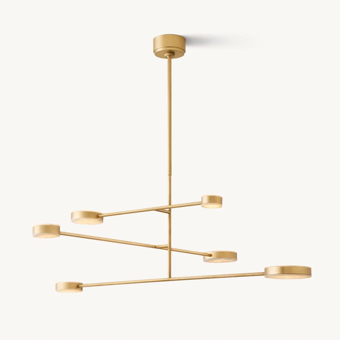 Alexander Floating Alabaster Mobile Chandelier 48"