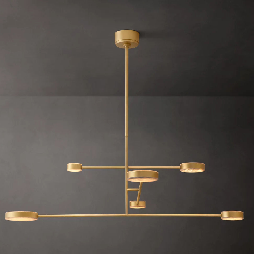 Alexander Floating Alabaster Mobile Chandelier 48"