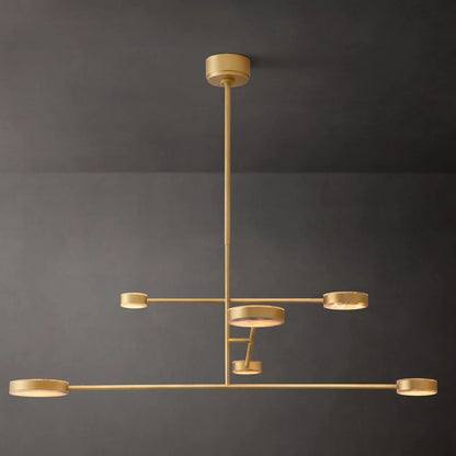 Alexander Floating Alabaster Mobile Chandelier 48"