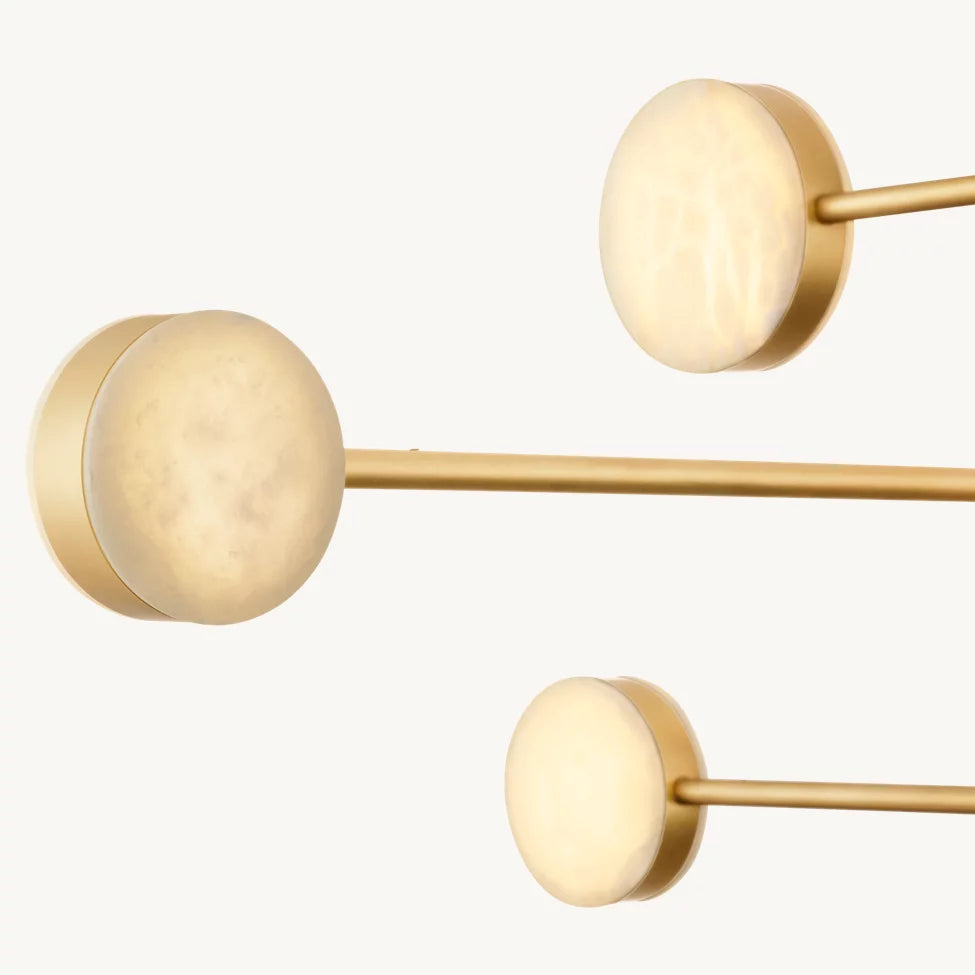 Alexander Floating Alabaster Mobile Chandelier 48"