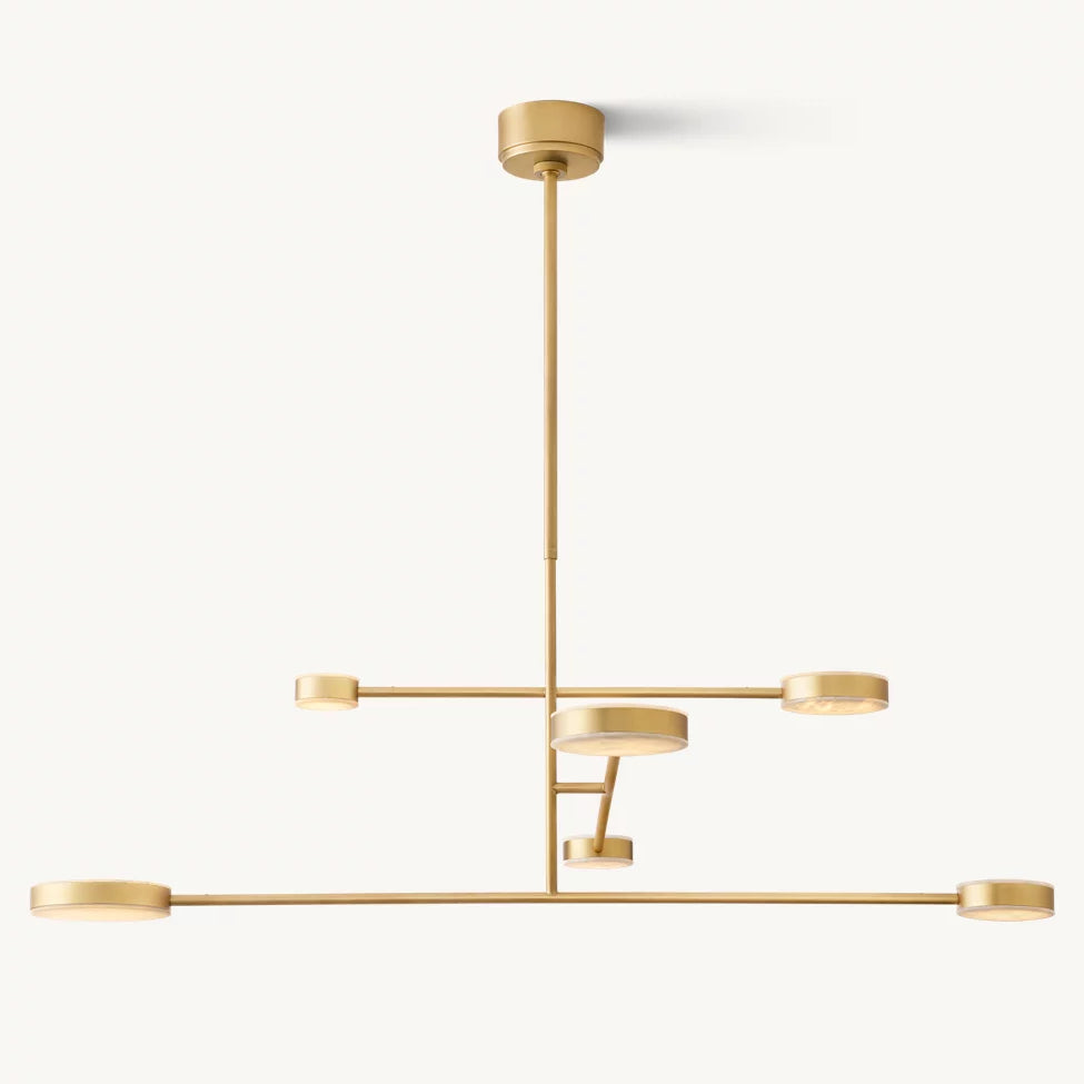 Alexander Floating Alabaster Mobile Chandelier 48"