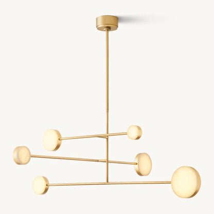 Alexander Floating Alabaster Mobile Chandelier 48"