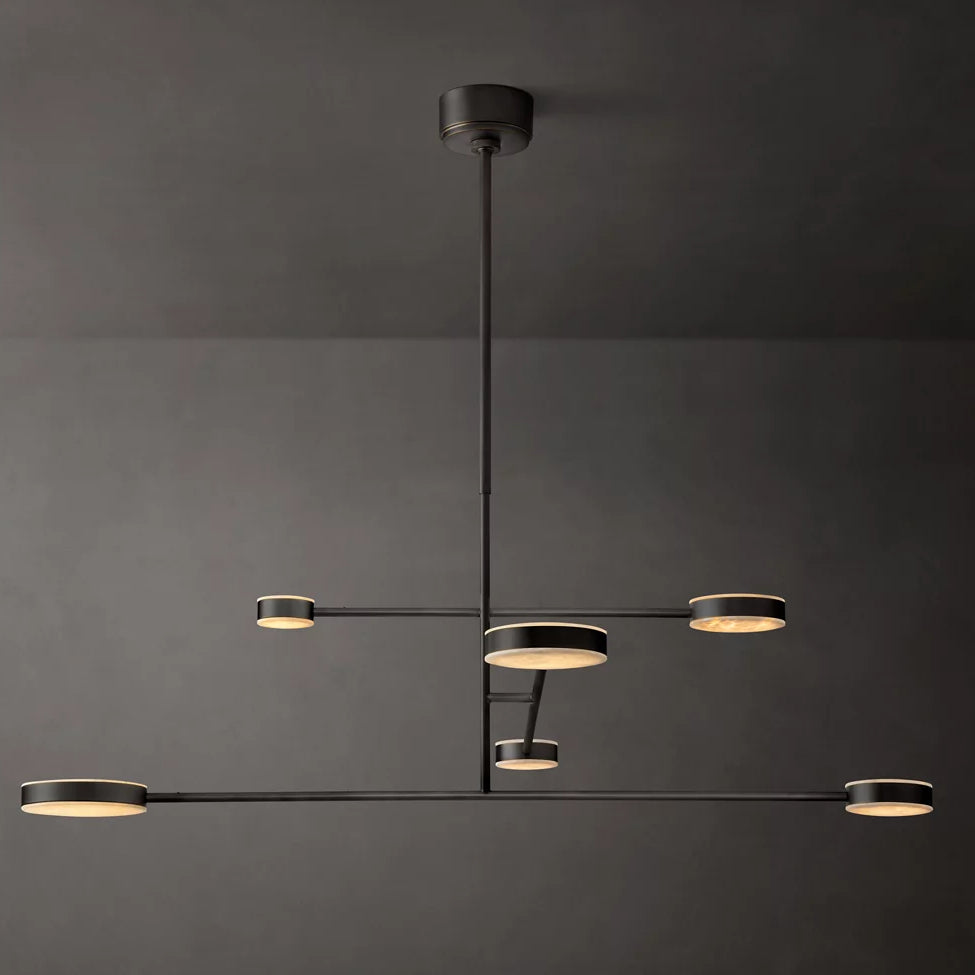 Alexander Floating Alabaster Mobile Chandelier 48"