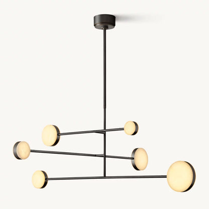 Alexander Floating Alabaster Mobile Chandelier 48"