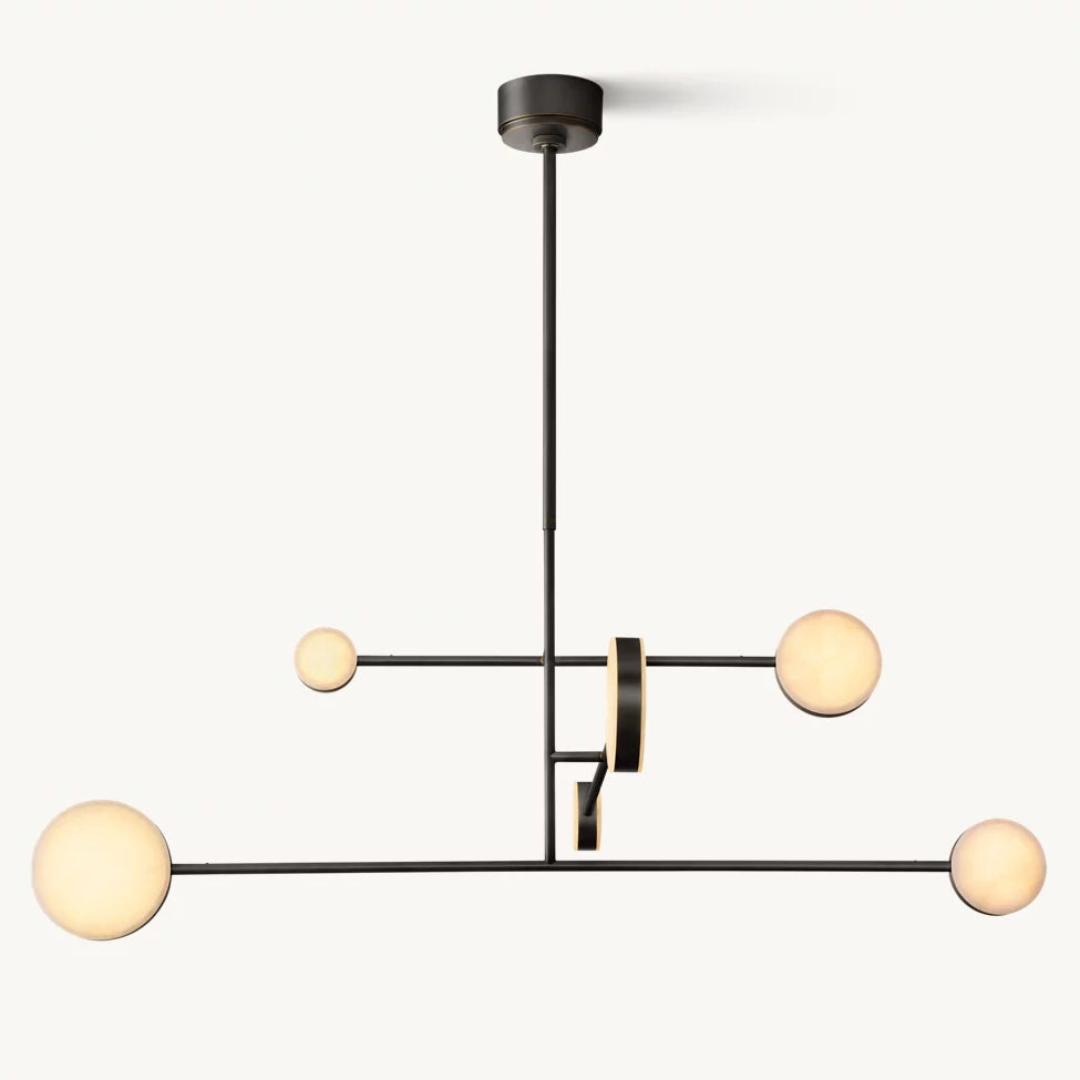 Alexander Floating Alabaster Mobile Chandelier 48"