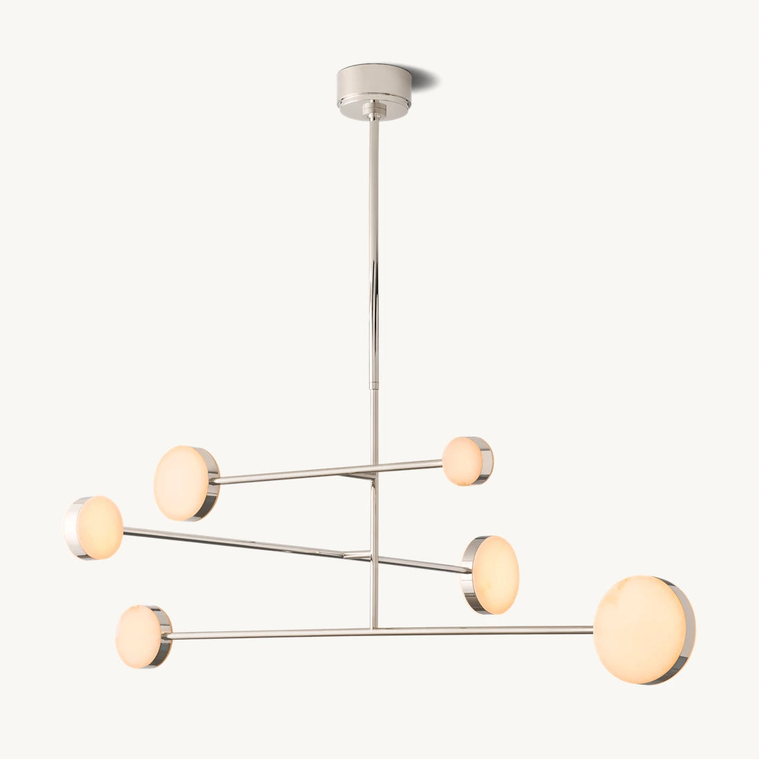 Alexander Floating Alabaster Mobile Chandelier 48"