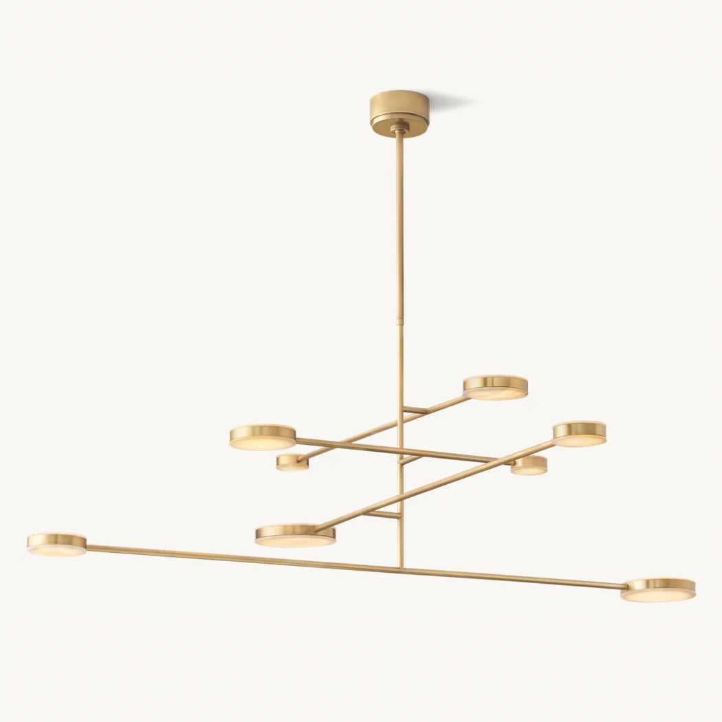 Alexander Floating Alabaster Mobile Chandelier 60"