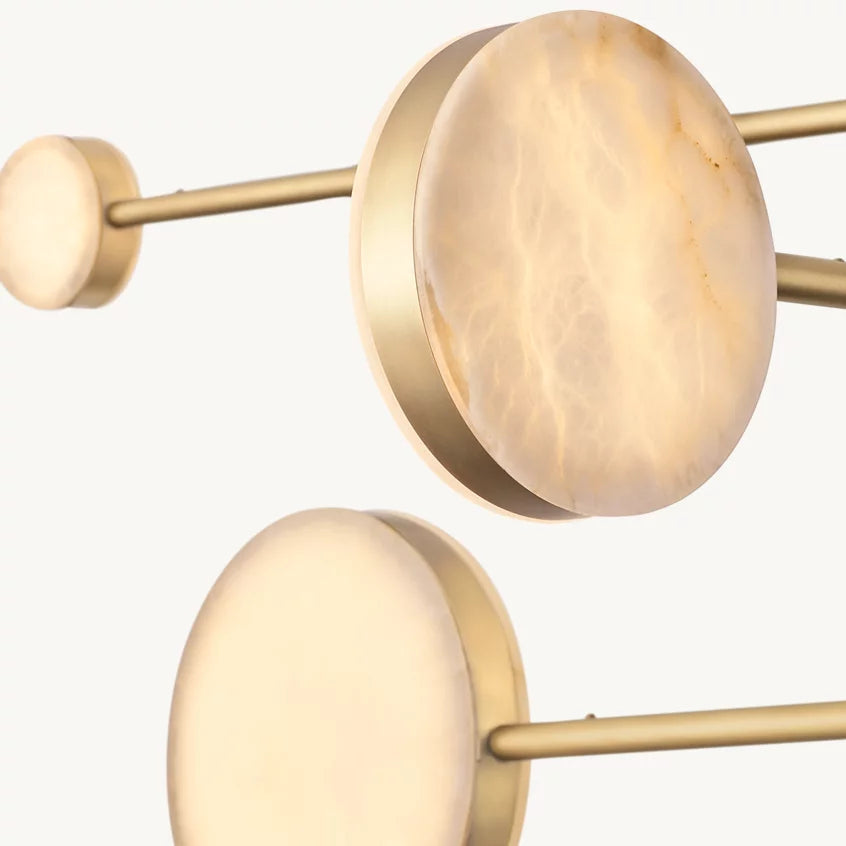 Alexander Floating Alabaster Mobile Chandelier 60"