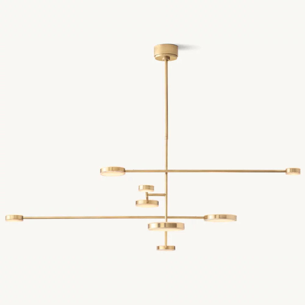 Alexander Floating Alabaster Mobile Chandelier 60"