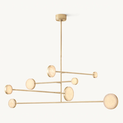 Alexander Floating Alabaster Mobile Chandelier 60"