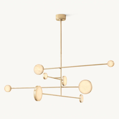 Alexander Floating Alabaster Mobile Chandelier 60"