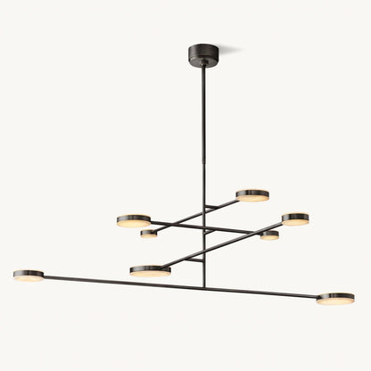 Alexander Floating Alabaster Mobile Chandelier 60"